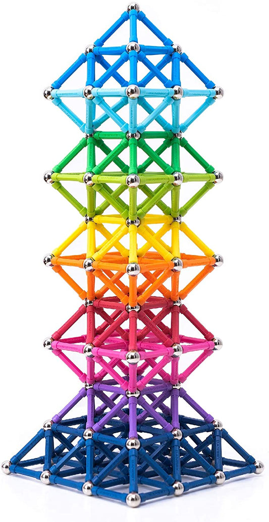 BANBBY - Juego de 145 bloques de construcción magnéticos para niños (10 colores) - Grancarpa.com.mx