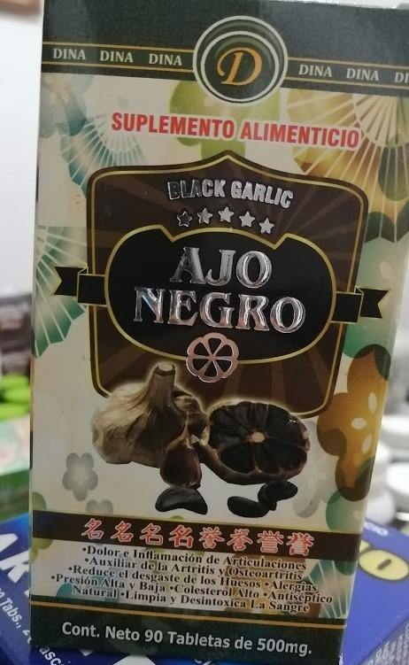 Ajo Negro 90 Tabletas Dina Black Garlic