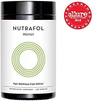 Nutrafol. Nutrafol, Suplemento para cabello delgado avanzado para mujeres y caída de cabello, 120 cápsulas