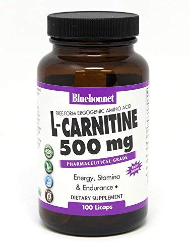 Bluebonnet L-CARNITINE 500 mg cápsulas líquido, 100 Count - Grancarpa.com.mx