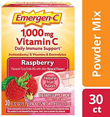 Emergen-C. Mezcla para suplemento dietético bebible Emergen-C, con 0,035 oz de vitamina C, sin cafeína, 30 paquetes de 0.30 oz cada uno - Grancarpa.com.mx