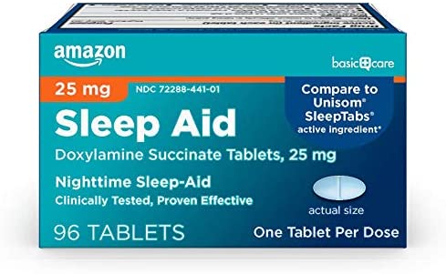 Tabletas de ayuda para dormir, tabletas de succinato de doxilamina, 25 mg,