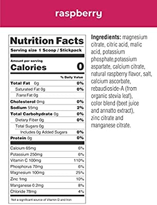 Ultima Replenisher - Polvo hidratante electrolito, Sabor frambuesa , 90 porciones, libre de azúcar, 0 calorías, 0 carbos, sin pegamento, Keto, sin OGM con magnesio, potasio, calcio