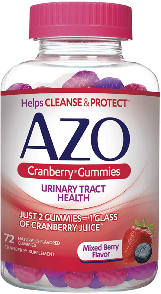 AZO Cranberry Urinary Tract Health Gummies Suplemento dietético, 7001517601024, 72 unidades, 1 - Grancarpa.com.mx