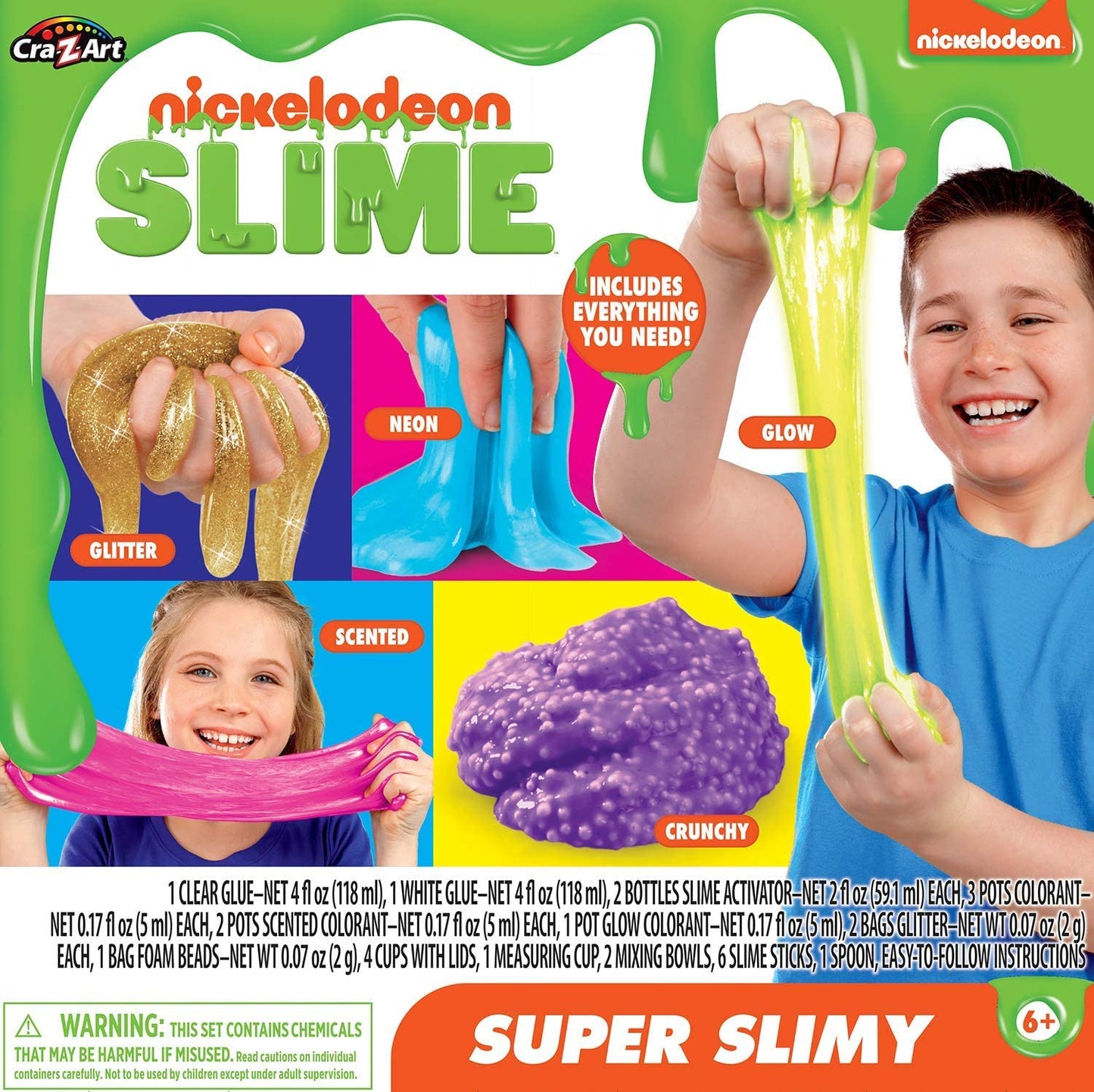 Kit de moco viscoso Nickelodeon Super Slimy Slime