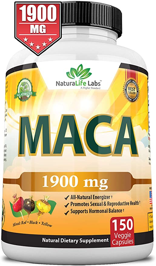 Cápsulas veganas de maca orgánicas negro, rojo, amarillo, 0,003 oz por cápsula, 150 cápsulas, 100 % puro y natural sin OMG, energizante natural - Grancarpa.com.mx