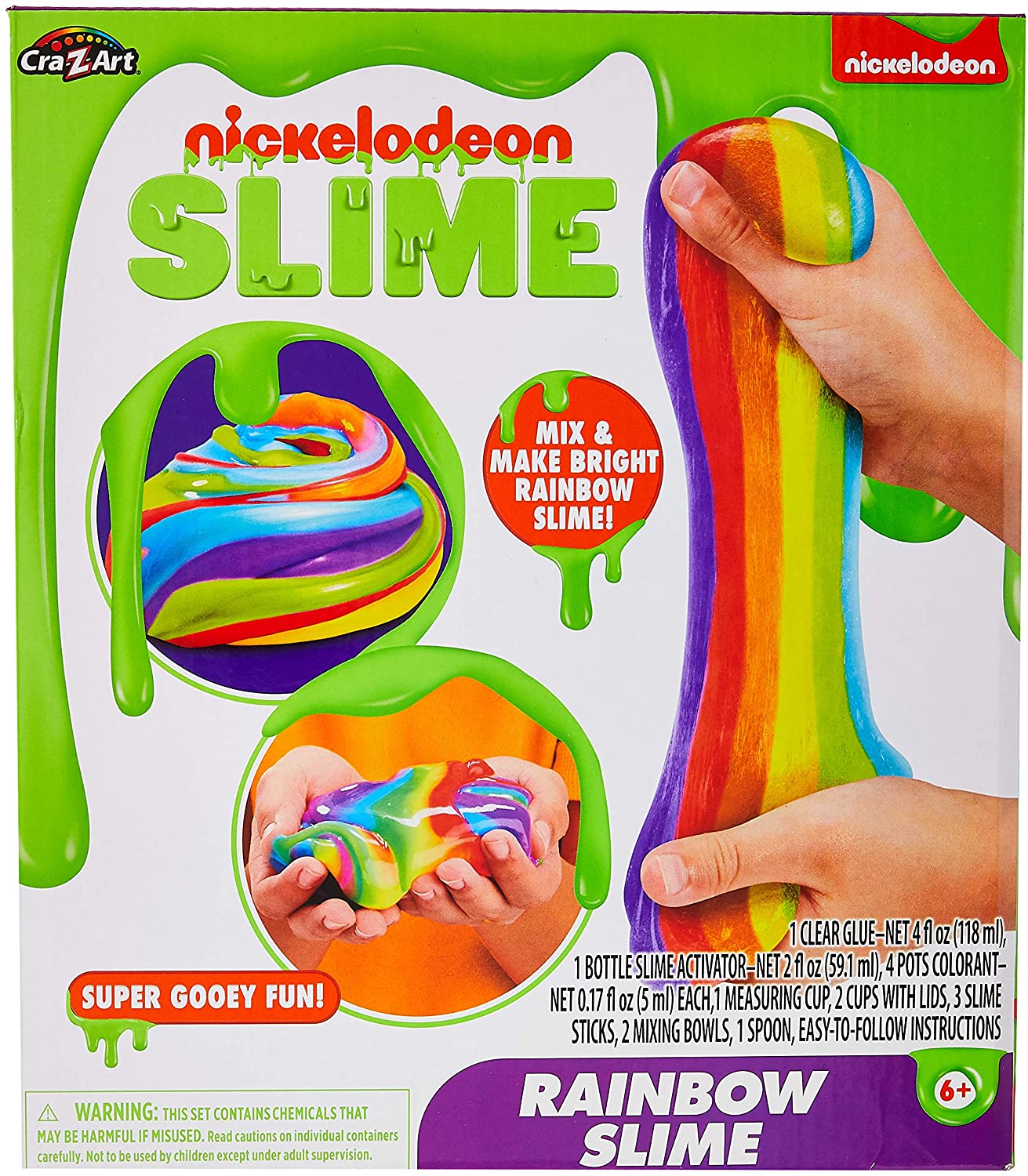 Nickelodeon Slime Rainbow Slime Kit de fabricación