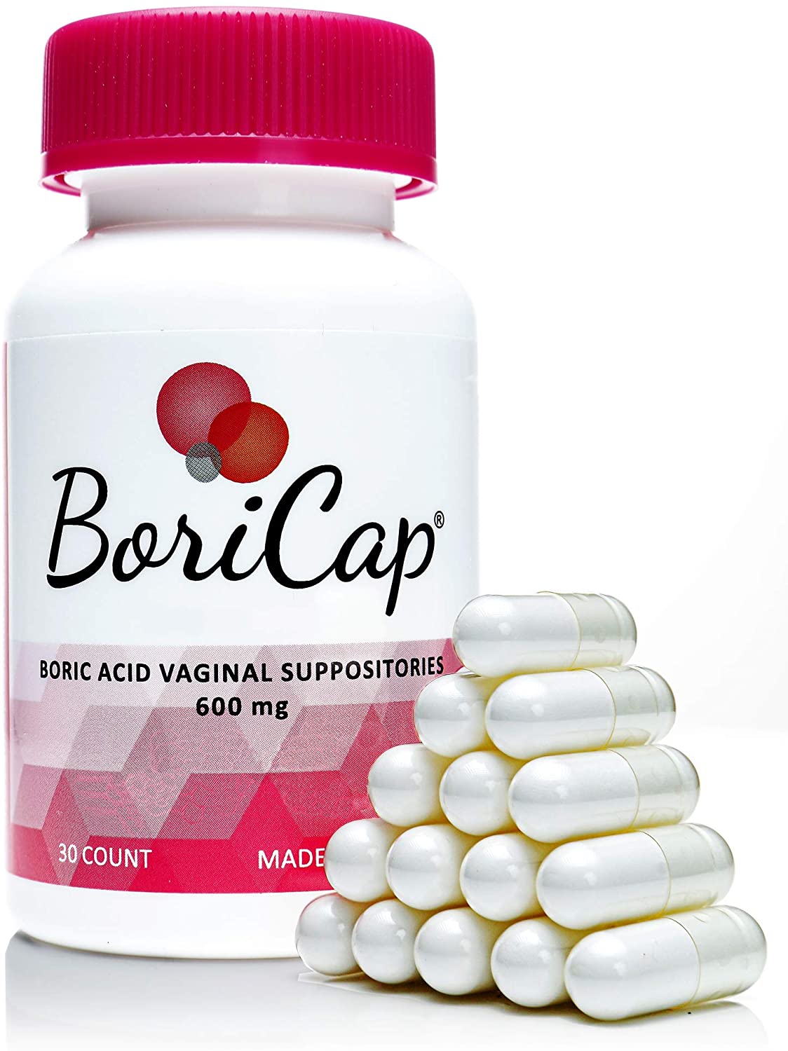 Supositorios de ácido bórico BoriCap | 28 unidades de 0.21 oz