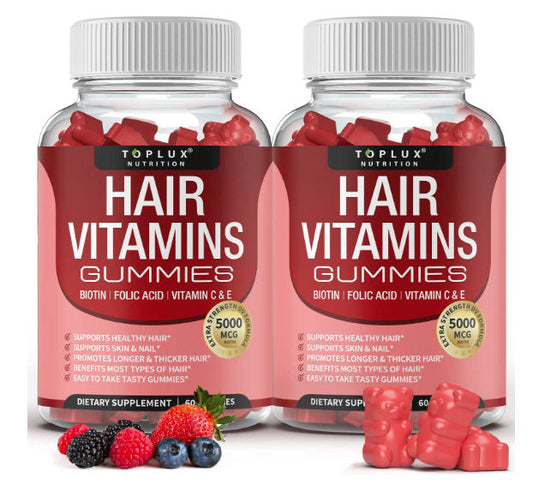 Suplemento de gomitas de vitaminas para el cabello 2PACK