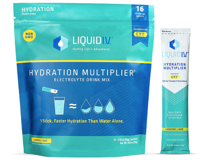 Liquid I.V. Multiplicador de hidratación, polvo de electrolitos, paquetes fáciles de abrir, mezcla para bebida de suplemento