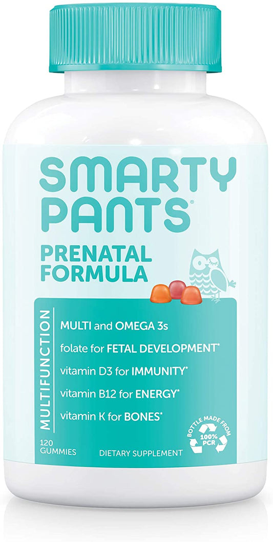 Vitaminas prenatales Smarty Pants con ácido fólico multivitamínico