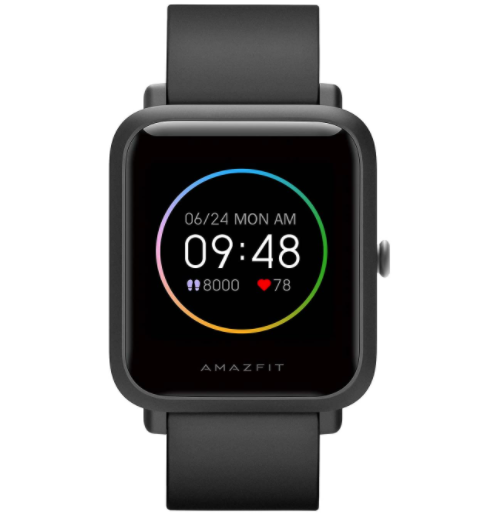 Amazfit Bip S Lite Smart Watch Fitness Tracker para iPhone Android,  para hombres y mujeres (negro)