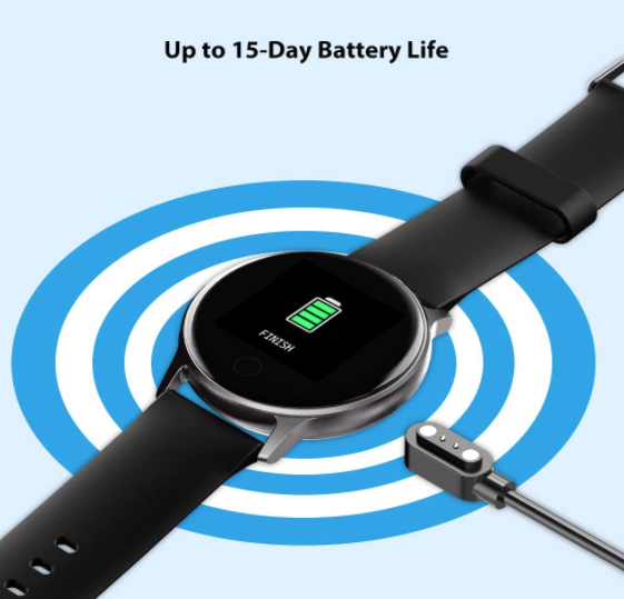 Reloj inteligente UMIDIGI para teléfonos Android compatible con iPhone Samsung, rastreador de ejercicios con monitor de frecuencia cardíaca, reloj resistente al agua 5ATM para mujeres y hombres, pantalla táctil de 1.3 "y esferas de reloj personalizadas