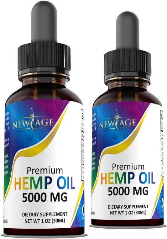 Extracto de aceite de cáñamo de 5000 mg NewAge 2 PACK - Grancarpa.com.mx
