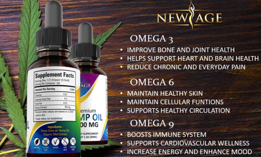 Extracto de aceite de cáñamo de 5000 mg NewAge 2 PACK - Grancarpa.com.mx