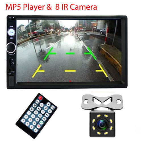 Podofo 2 din Car Radio 7" HD Autoradio Multimedia Player 2DIN Touch Screen Auto audio Car Stereo MP5 Bluetooth USB TF FM Camera