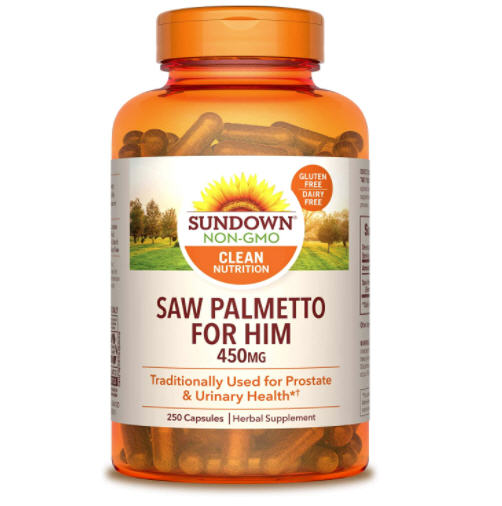 Saw Palmetto Sundown Naturals 450 mg, 250 cápsulas